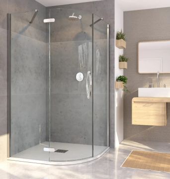 ORO Hinged Offset Quadrant Door by Flair Showers