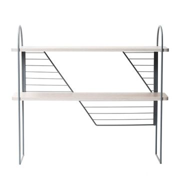 Urban Nomad Console Table - White with grey recycled steel frame. 68x27 cm by FÓLK Reykjavik