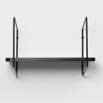Urban Nomad Wall Shelf / 42x24 cm / Black / Black by FÓLK Reykjavik