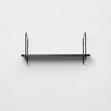 Urban Nomad Wall Shelf / 68x24 cm / Black / Black by FÓLK Reykjavik