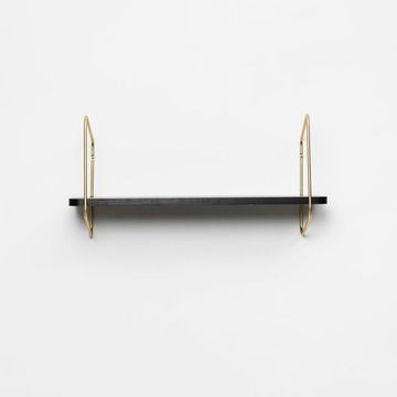 Urban Nomad Wall Shelf / 68x24 cm / Gold / Black by FÓLK Reykjavik