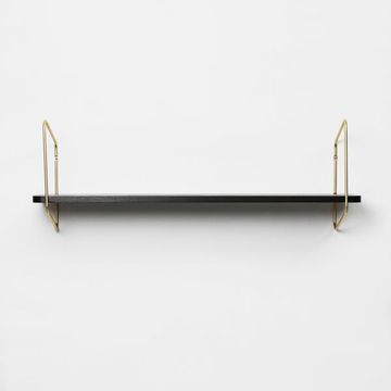 Urban Nomad Wall Shelf / 94x24 cm / Gold / Black by FÓLK Reykjavik