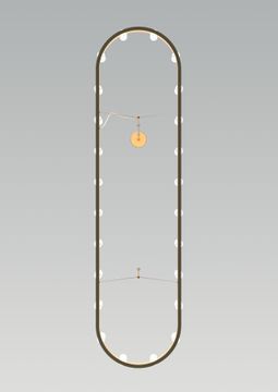 Chandelier – Single oval by Fontana Arte - view 4