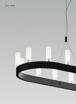 Chandelier – Single oval by Fontana Arte - view 6