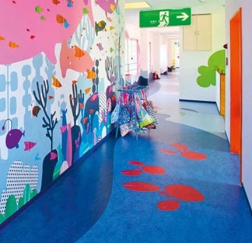 marmoleum decibel blue by Forbo - view 2