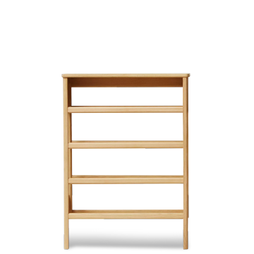 A Line Shoe Rack 72, Oak by Form & Refine