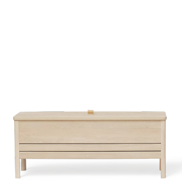 A Line Storage Bench 111, White Oak by Form & Refine