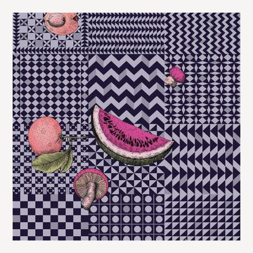 Wallpaper Frutta e Geometrico by Fornasetti