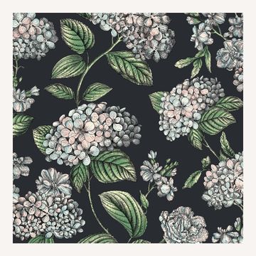 Wallpaper Ramo di Ortensia by Fornasetti