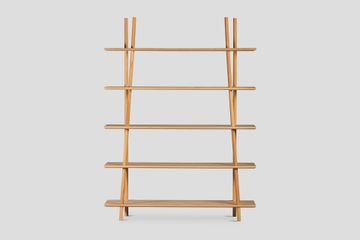 Kavel Kitaplık/Büfe – 150 cm Genişlik, Masif Ahşap Meşe, Naturel by Forni