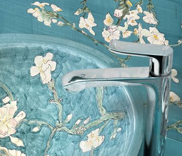Lavabo Fiori di Mandorlo Ø47x47cm by FRANCESCO DE MAIO