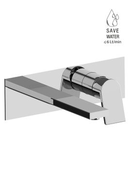 Parte esterna visibile batteria lavabo a parete senza scarico by Frattini Rubinetti dal 1958