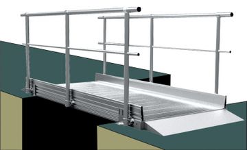 Passerelle pedonali superamento fosse by Frigerio Carpenterie