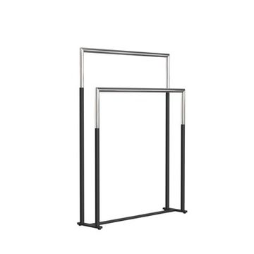 TOWEL STAND 1976 » MATT BLACK/POLISHED STAINLESS by Frost Denmark