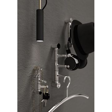 COAT RACK 1904-1 » BRUSHED STAINLESS by Frost Denmark - view 3