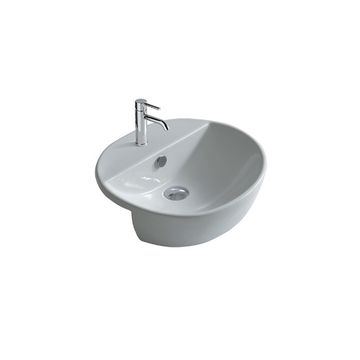 M2 - Semi-recessed washbasin 50x43 cm by GALASSIA