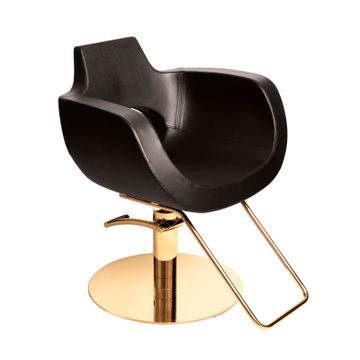 Salon Styling Chair Aureole Supergold Black by Gamma & Bross