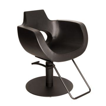 Salon Styling Chair Aureole Superblack Black by Gamma & Bross