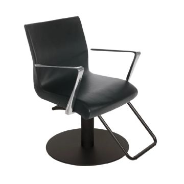 Salon Styling Chair Aluotis Superblack Black by Gamma & Bross