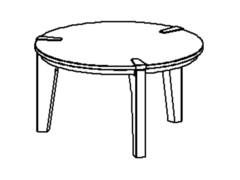 Addict Alto pedestal table by gautierFurniture