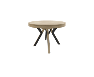 Rondo round table with Setis black legs by gautierFurniture - view 5