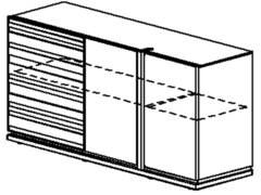 Natura small 3-door sideboard by gautierFurniture - view 5