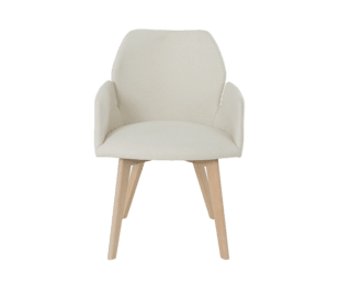 Edito Bridge carver chair with natural wood legs by gautierFurniture - view 2