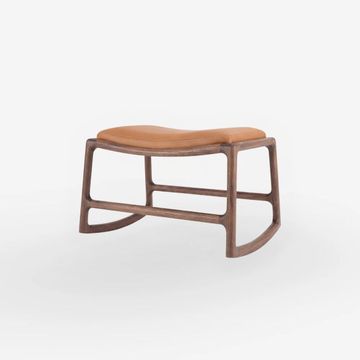 Dedo Footstool - Walnut by GAZZDA
