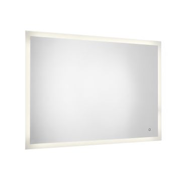 Pierre polished edge mirror 70×100 and sandblasted border by GEDY