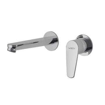 Como wall-mounted washbasin mixer by GEDY