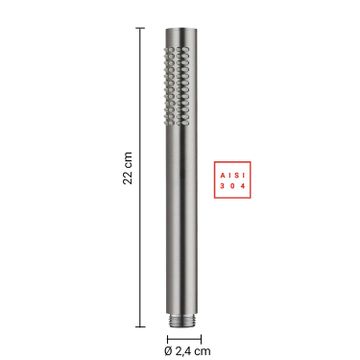 High pro plus 06 5-piece shower set, round by GEDY
