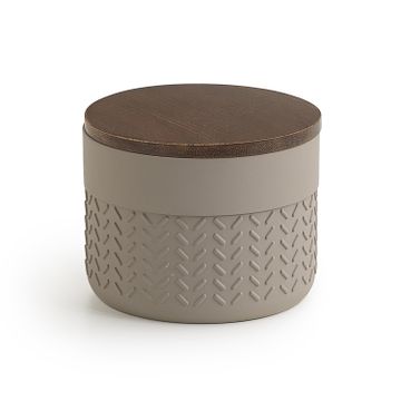 Thea container grey/natural dark by GEDY