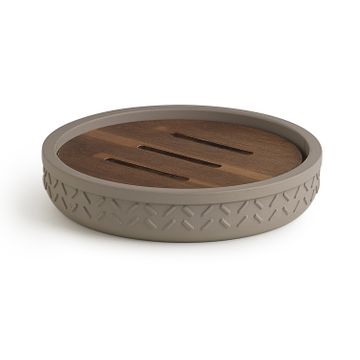 Thea soap holder grey/natural dark by GEDY
