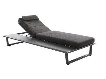 Barcelona sunlounger alu charcoal with sintered st by Gescova