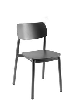 Malta alu side chair alu charcoal by Gescova