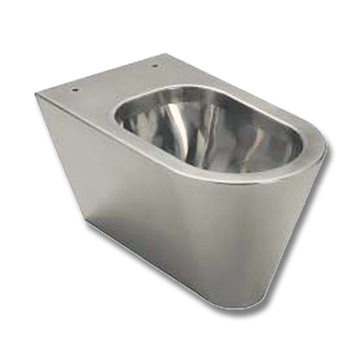 WC Inox cm. 59,5 Sospeso con Sedile by Goman
