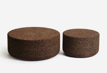 Terra Pouf – Natural Expanded Cork Seating by Greenmood by GREENMOOD