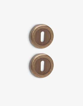 Round Rustic patent escutcheon set by Groel