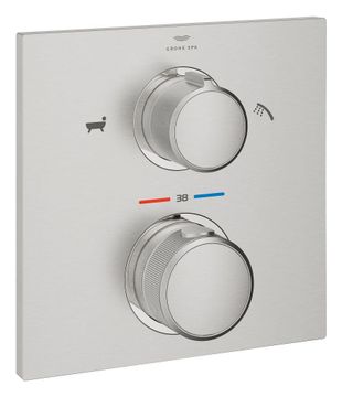Thermostat for concealed installation with 2-way diverter hand shower/bath filler by Grohe
