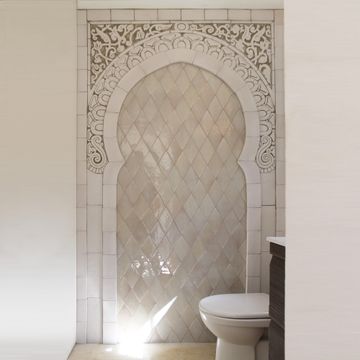 Handmade tiles bathroom Moroccan arch #2 by G Vega