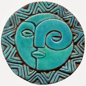 Sun and moon wall art #1 small [17cm/6.6"] by G Vega