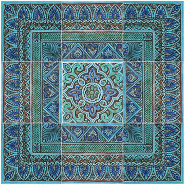 Tapestry #2 Set9 turquoise [91cm/35.8"] by G Vega