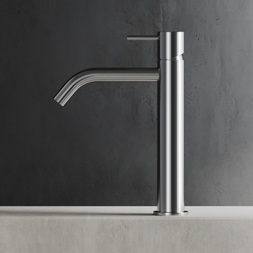 Curve Spout Single Lever Basin Medium Tap C35.0003 by Hapa Design