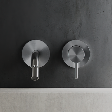 2 Hole Concealed Single Lever Bidet Tap Curve Spout EC C35.0013 by Hapa Design