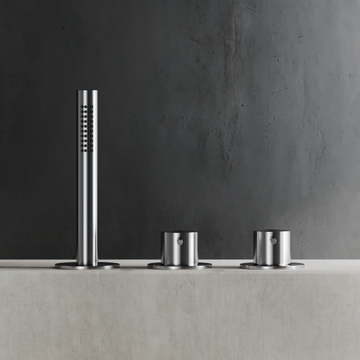 3 Hole Deck-Mounted Single Lever Bath 3 Outlets w/ Hand Shower C35.0033 by Hapa Design