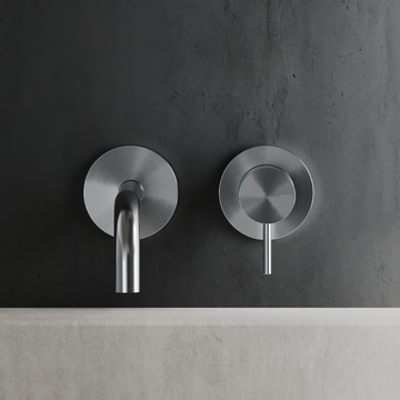 Horizontal Concealed 2 Hole Single Lever Curve Spout 90º EC C35.0034 by Hapa Design