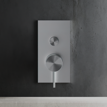 Concealed Single Lever 2 Outlets W/ Button EUR C35.0047 by Hapa Design
