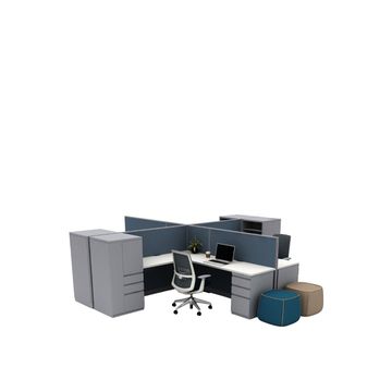 UniGroup Too Workstation by Haworth - view 4