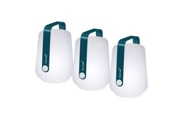 Balad LED Outdoor Set of 3 Table Lamps Acapulco Blue Small by Heal's - view 2