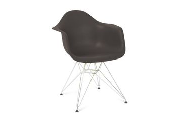 Eames DAR Armchair New Height Basalt Chrome Legs by Heal's - view 2